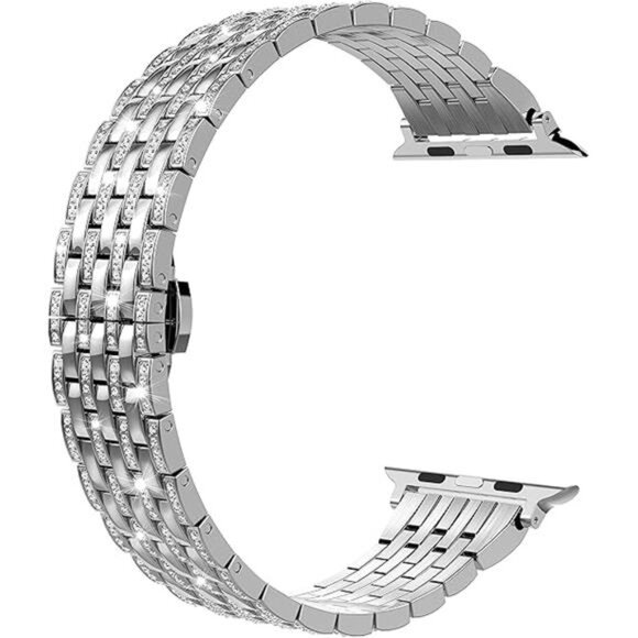 Compatible Apple Watch Band Women 38/40/41/42/44/45/49mm Crystal Rhinestone - Picture 8 of 8